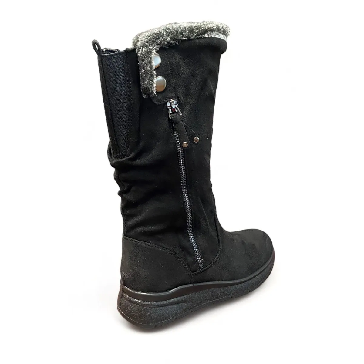 Mysoft rebajas bota caña media adorno pelito My22m558