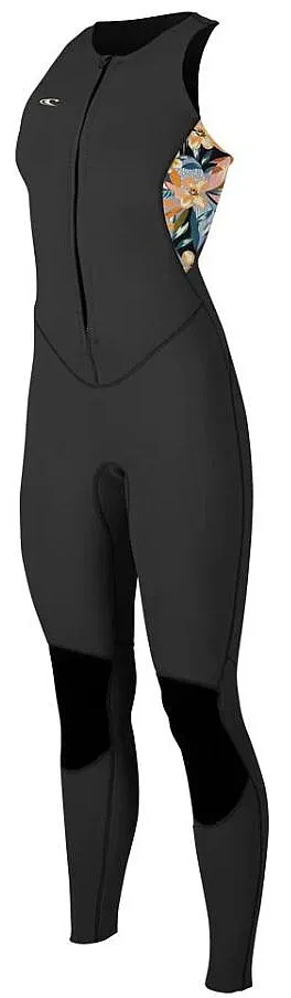 NEOPRENO O'NEILL BAHIA 1.5 MM FZ SLEEVELESS FULL  BLACK/DENIM FLOWER  WOMEN´S