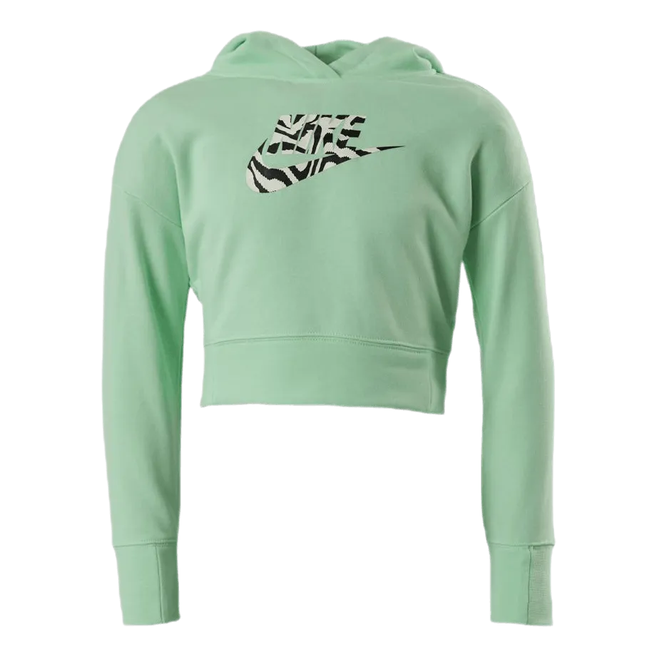 Nike Junior NSW Crop Hoodie Green