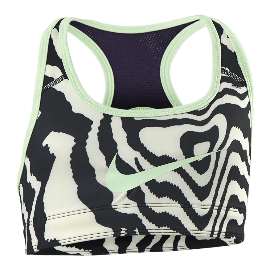 Nike Junior Swoosh AOP Reversible Bra Green