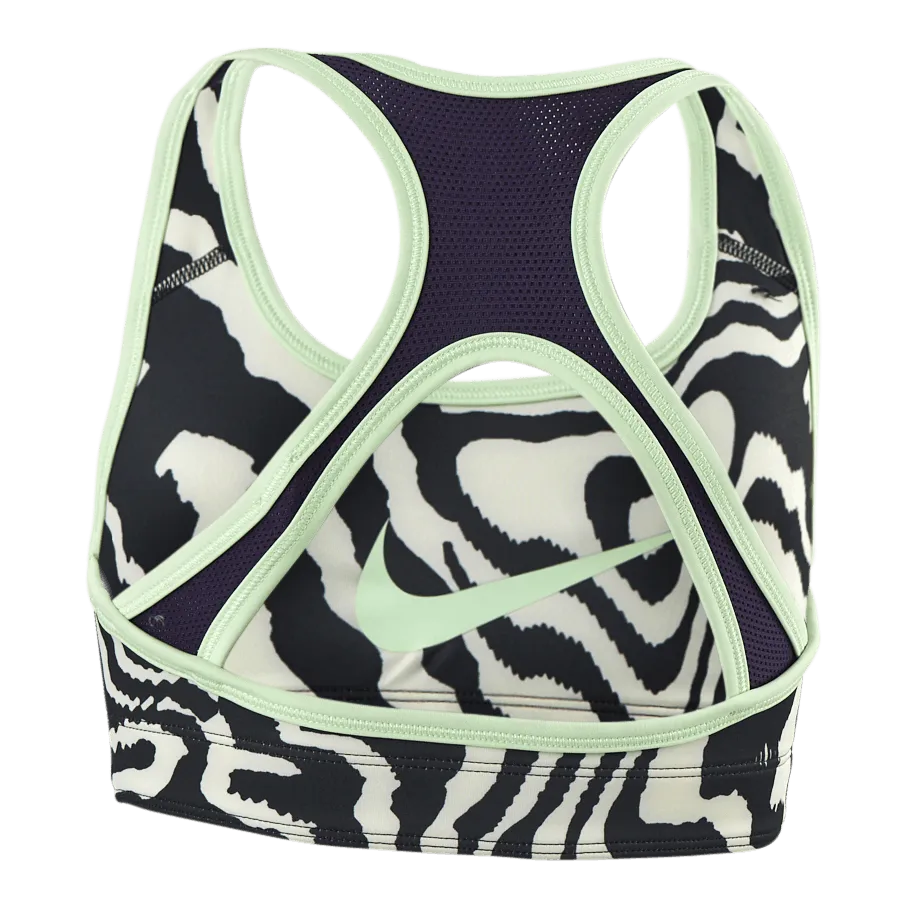 Nike Junior Swoosh AOP Reversible Bra Green