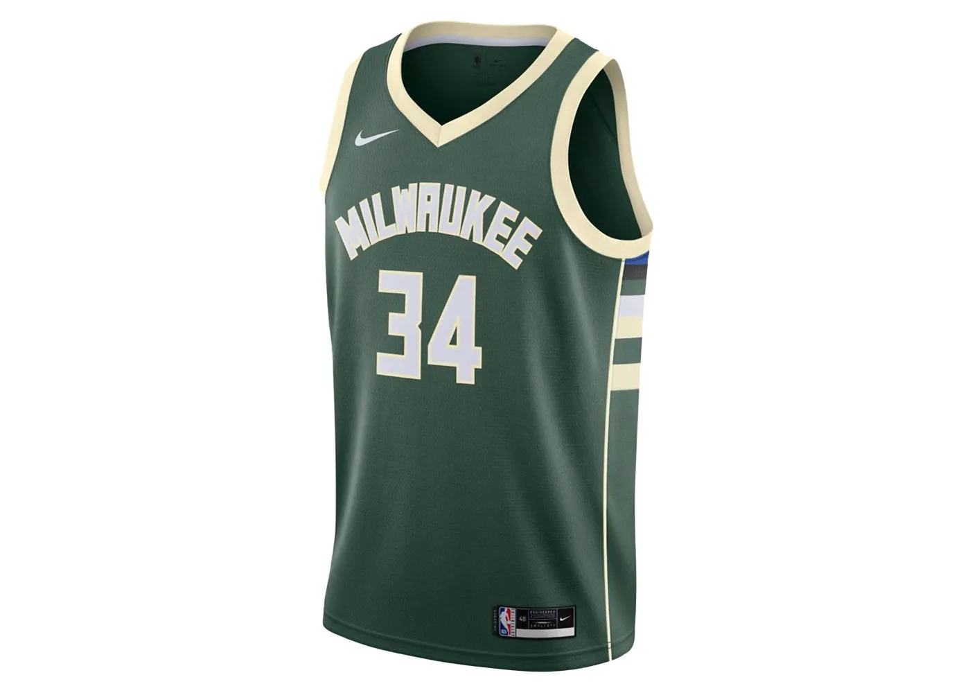 Nike NBA Milwaukee Bucks Giannis Antetokounmpo Icon 20 Swingman Jersey Green