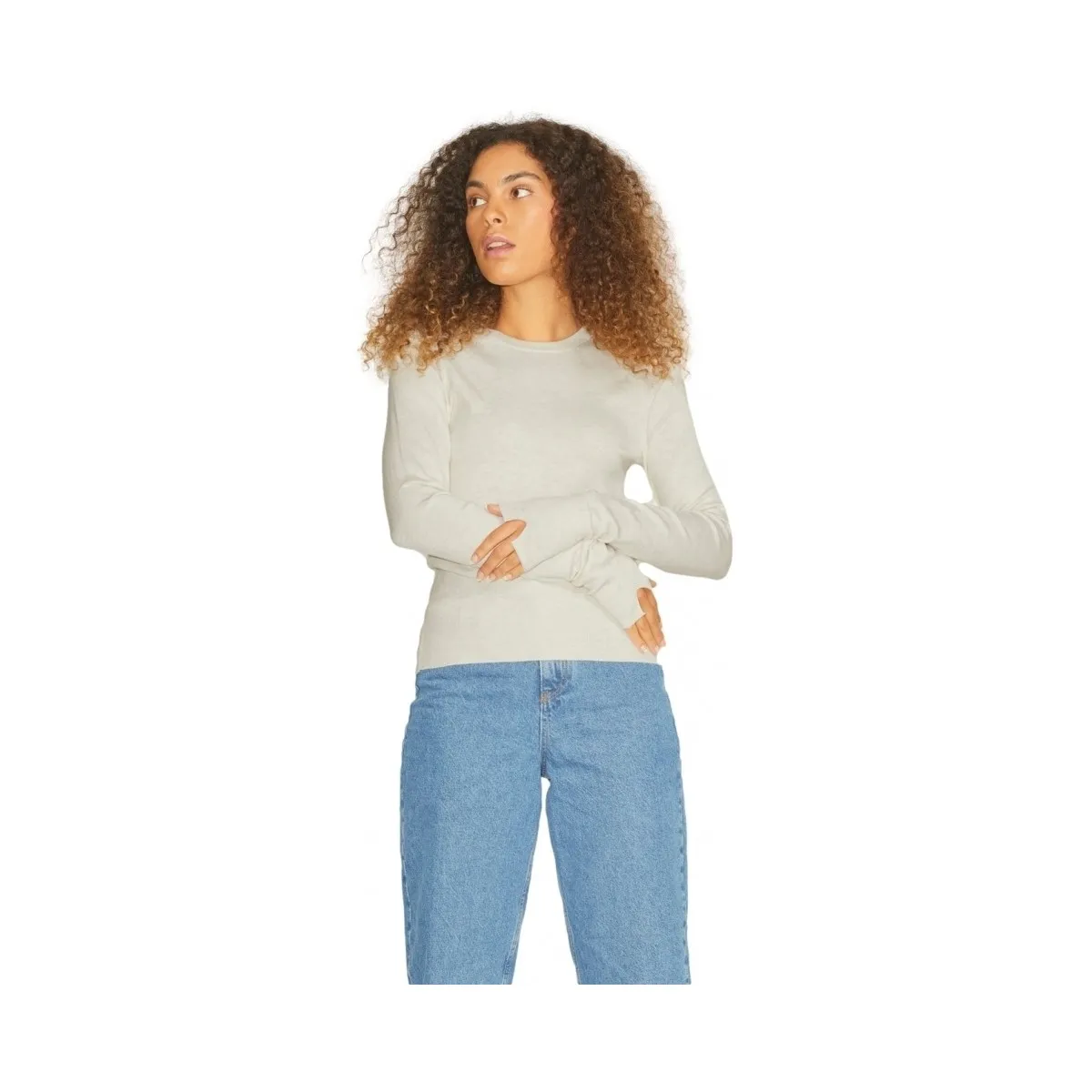 NOOS KNIT LARA L/S  SNOW WHITE