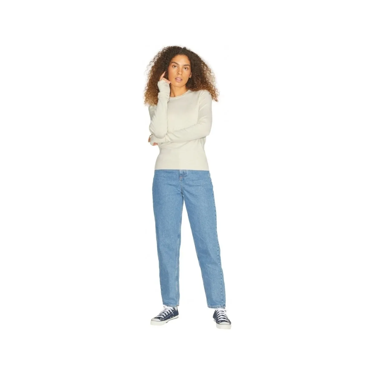 NOOS KNIT LARA L/S  SNOW WHITE