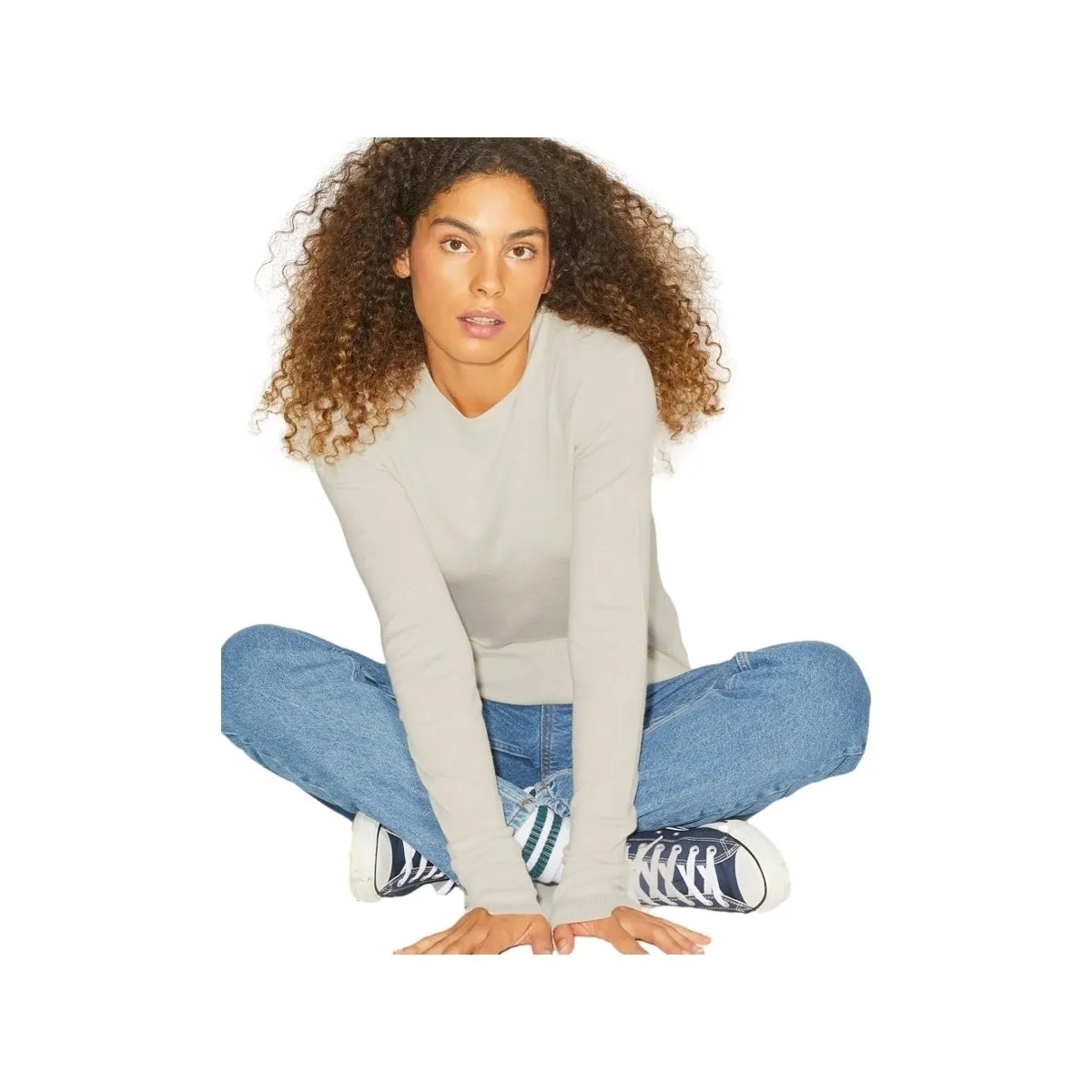 NOOS KNIT LARA L/S  SNOW WHITE