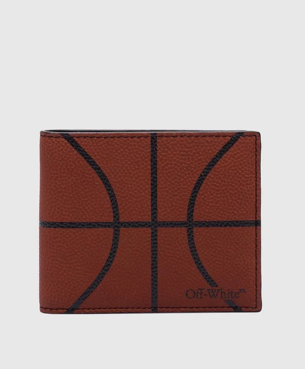OFFWHITE BASKET BIFOLD ORANGE PURSE