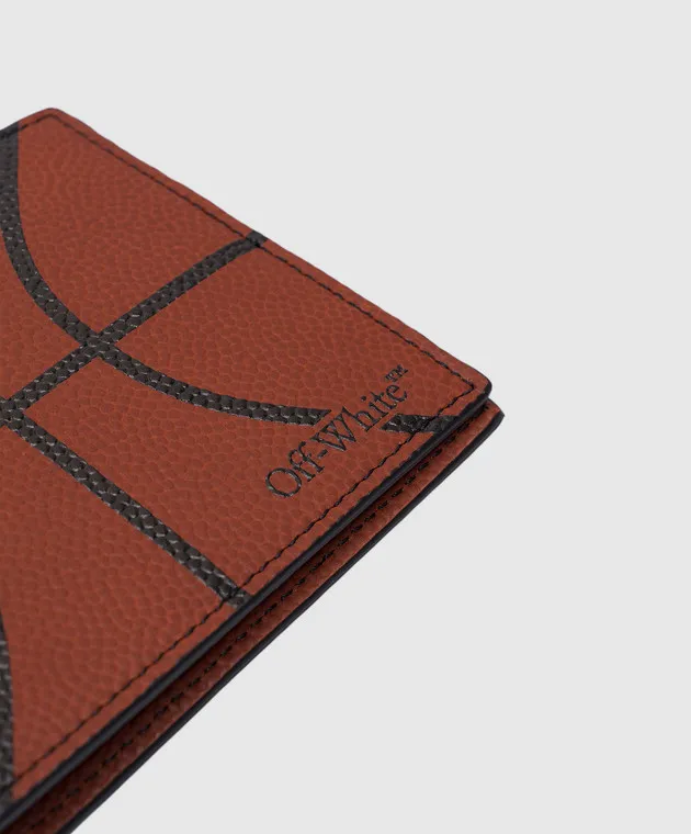 OFFWHITE BASKET BIFOLD ORANGE PURSE