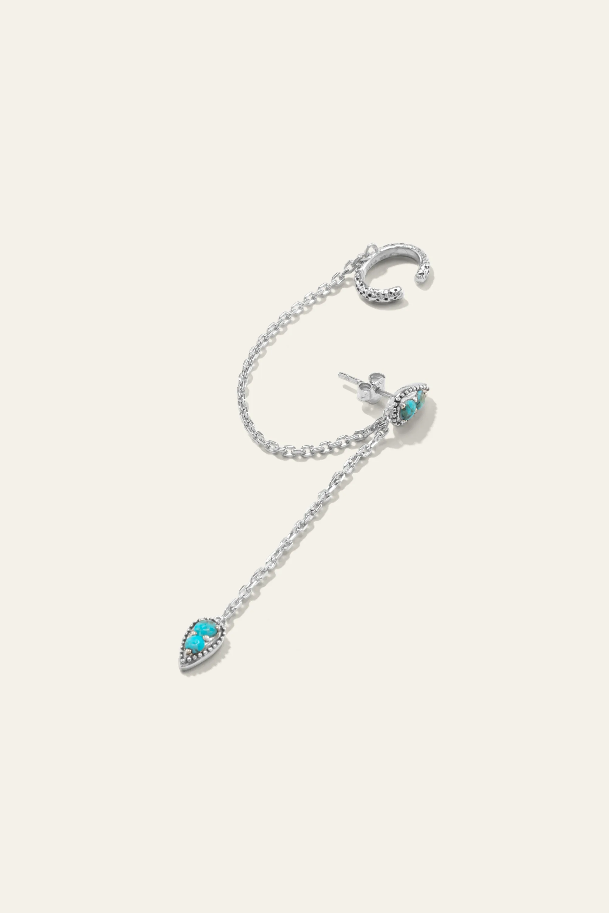 OKAMI arete de plata