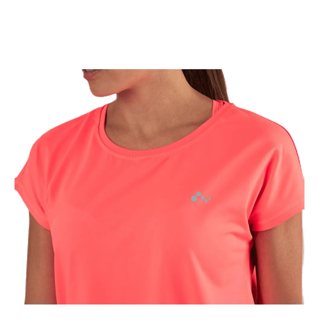 Only Play Aubree Ss Loose Training Tee Red