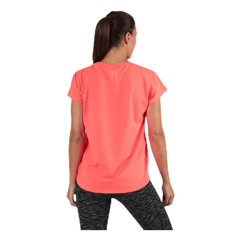 Only Play Aubree Ss Loose Training Tee Red