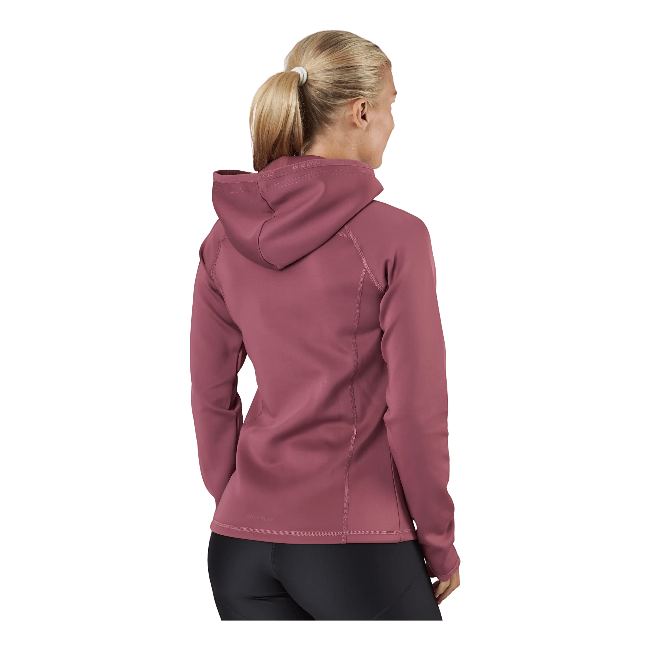Only Play Cara Ls Hood Zip Sweat Crushed Berry