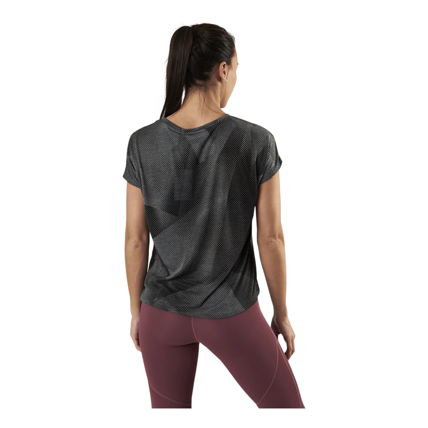 Only Play Fan Loose Burnout Ss Tee Black