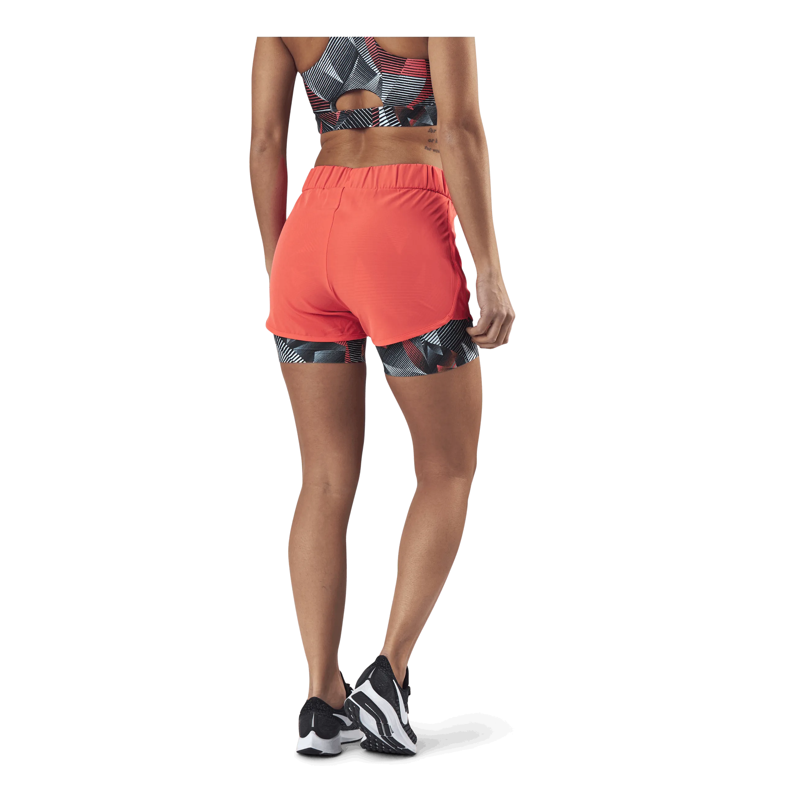 Only Play Judie Aop Loose Training Shorts Red