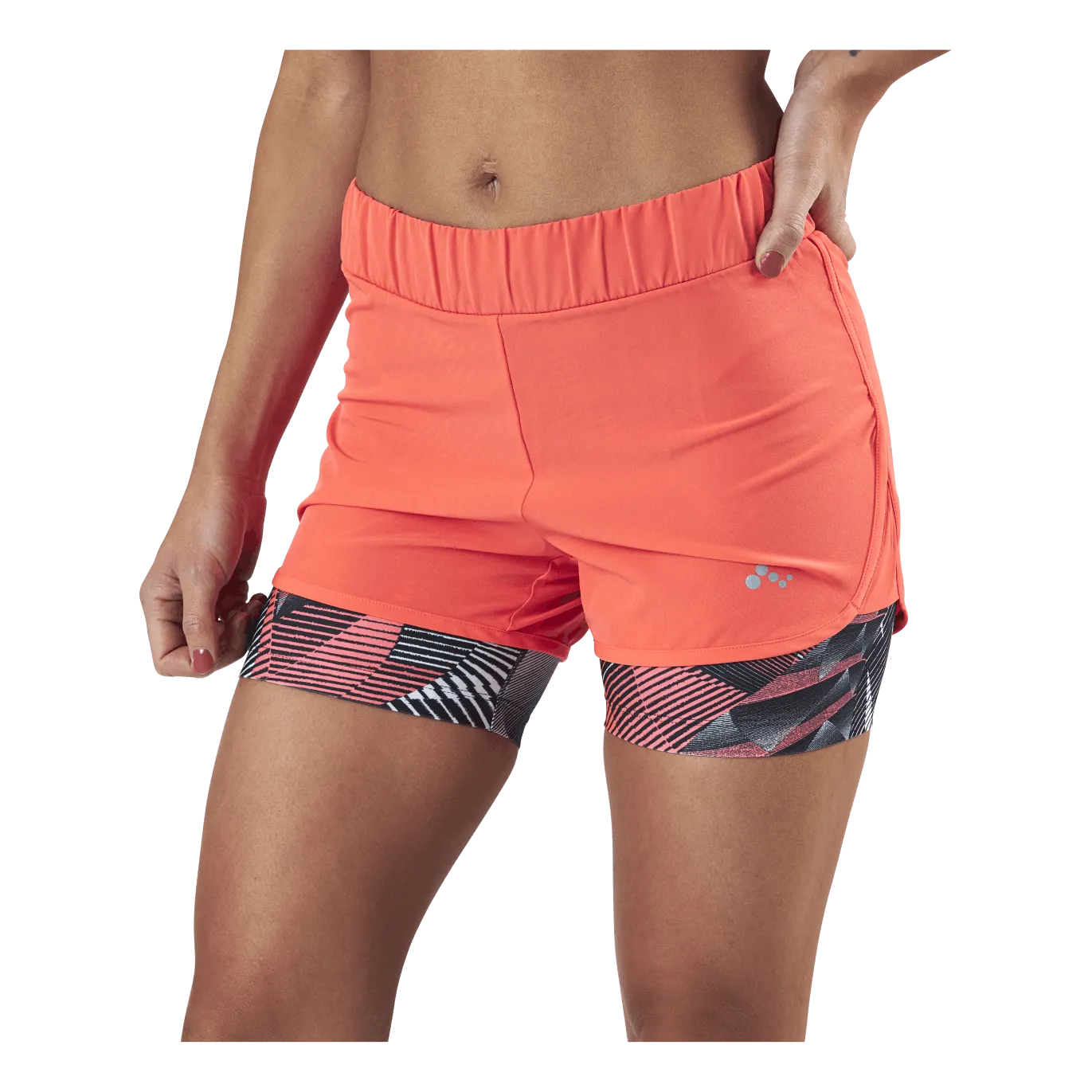 Only Play Judie Aop Loose Training Shorts Red