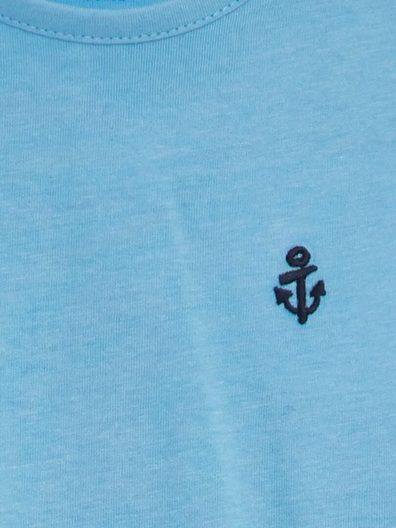 PACK DE 2 CAMISETAS LISAS  AZUL