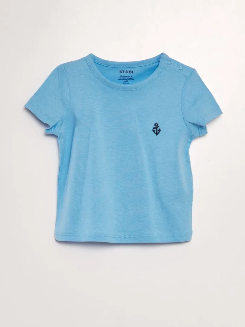 PACK DE 2 CAMISETAS LISAS  AZUL