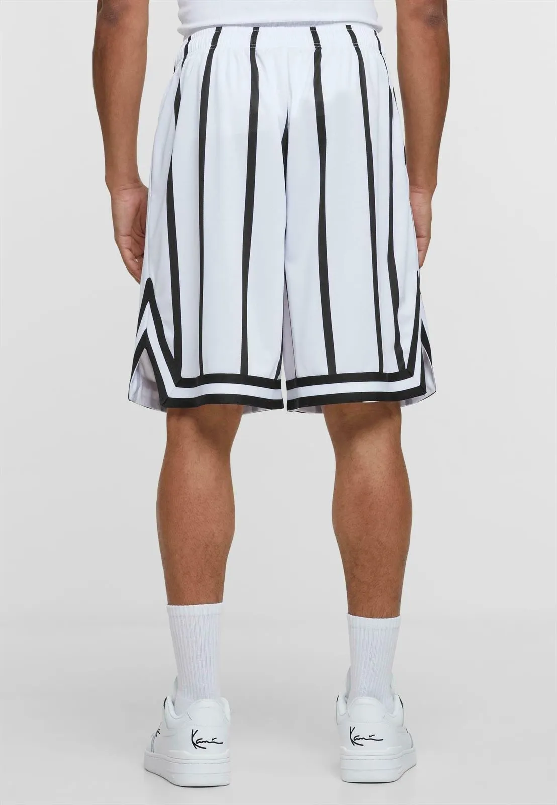 Pantalón corto Karl Kani 6013723 Mesh Short white/black