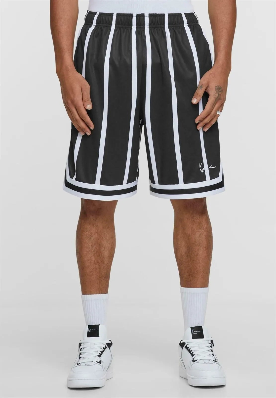 Pantalón corto Karl Kani 6013724 Mesh Short black/white