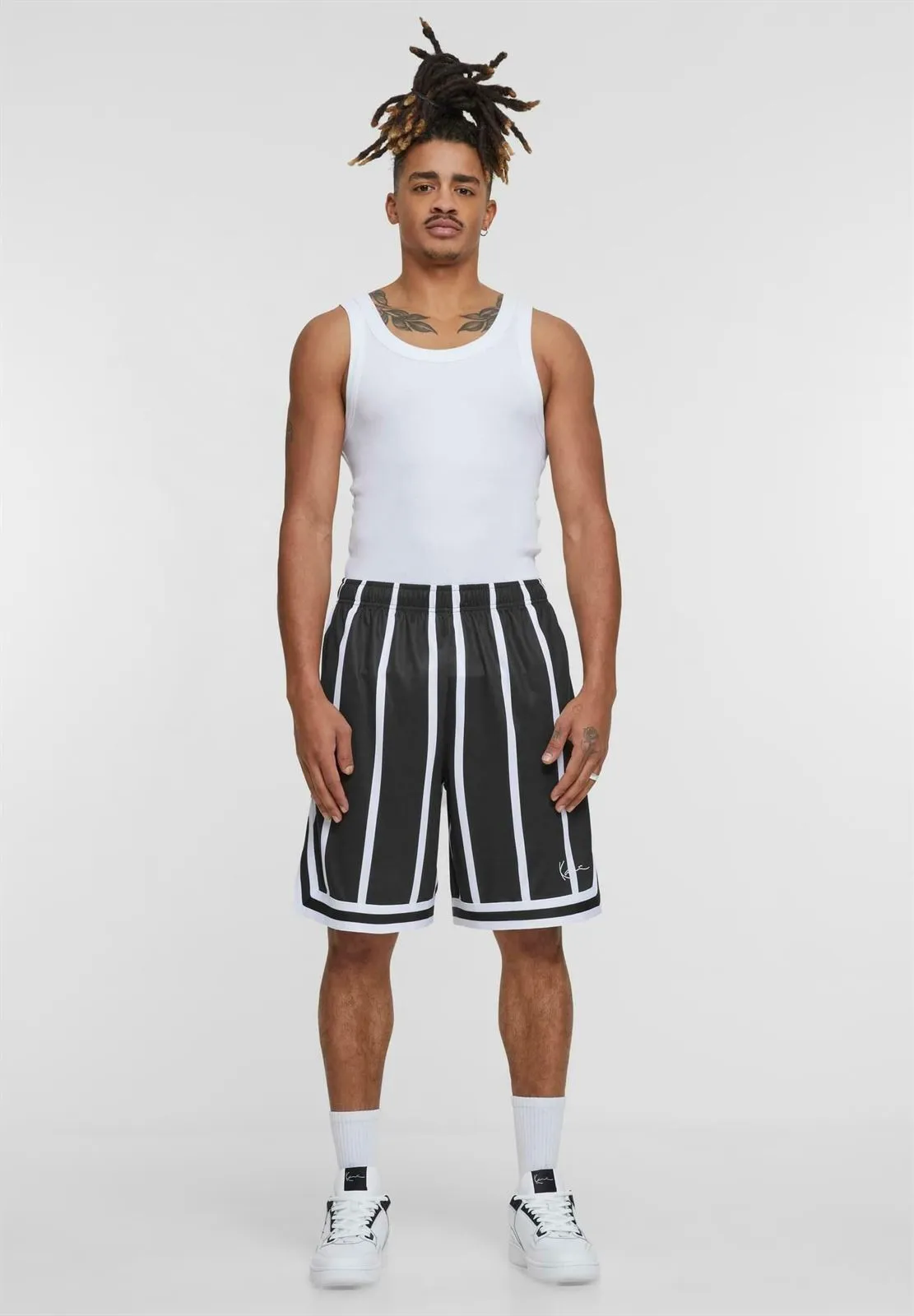 Pantalón corto Karl Kani 6013724 Mesh Short black/white