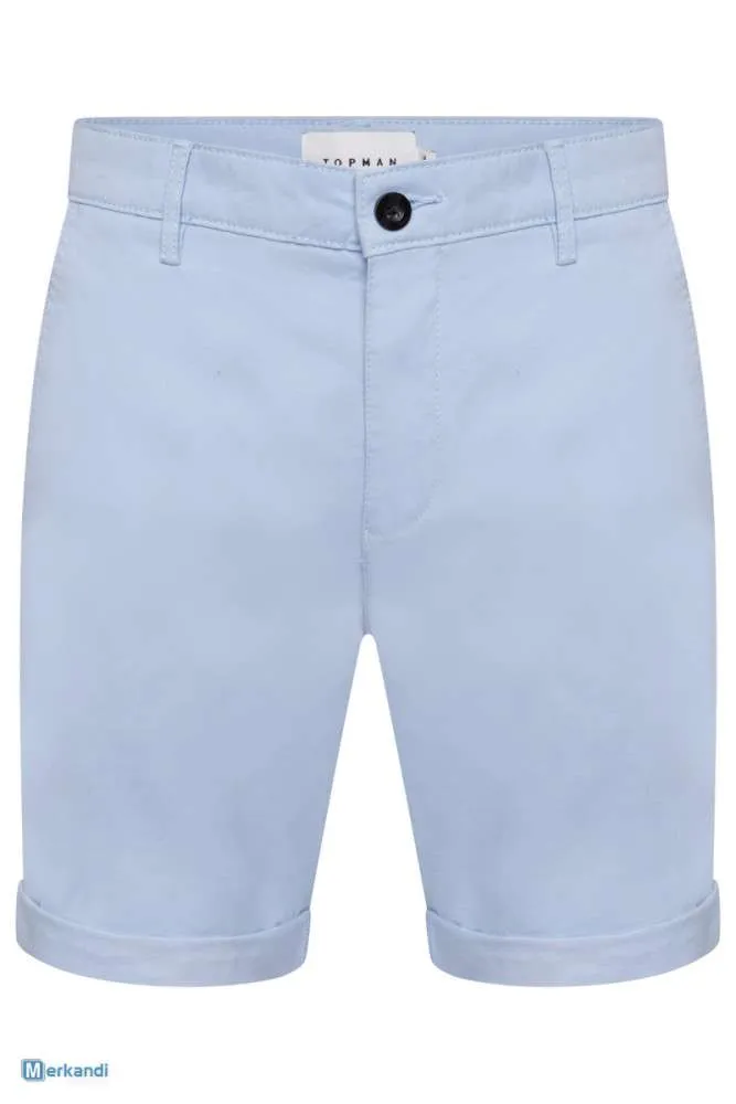 PANTALONES CORTOS CHINOS DE VERANO PARA HOMBRE ELEGANTE 100% ALGODóN DE ALTA CALIDAD  TOPMAN