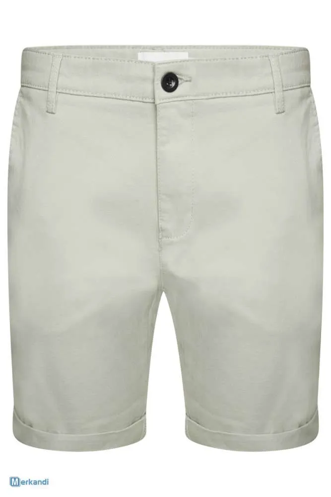 PANTALONES CORTOS CHINOS DE VERANO PARA HOMBRE ELEGANTE 100% ALGODóN DE ALTA CALIDAD  TOPMAN