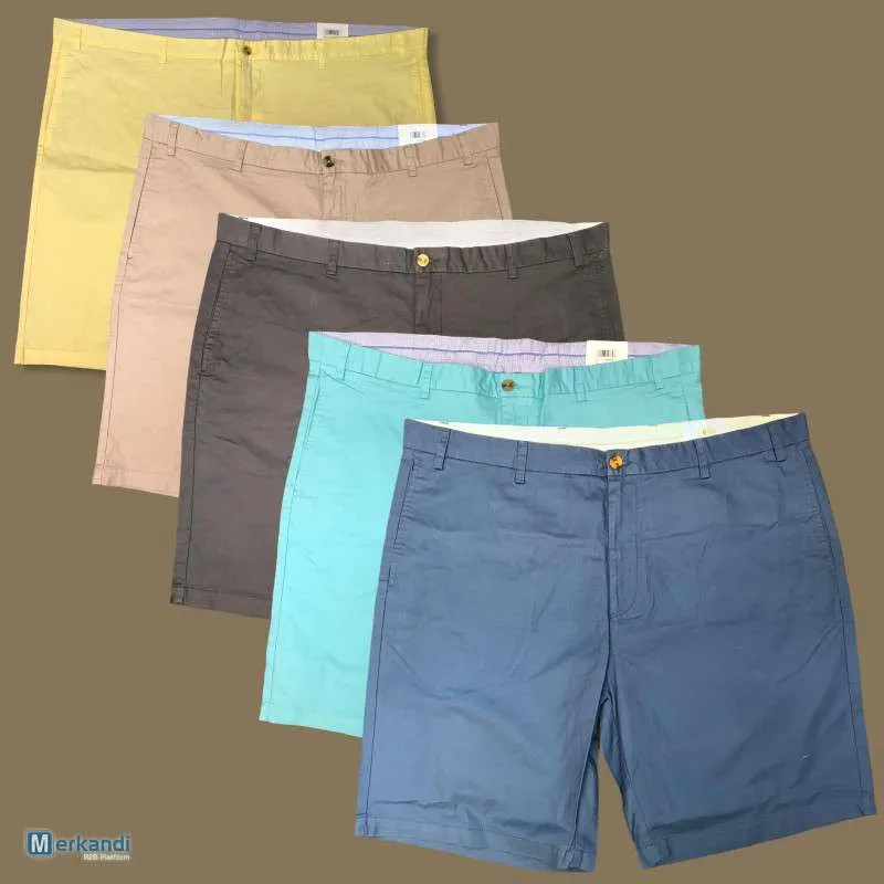 PANTALONES CORTOS DE VERANO GRANDES PARA HOMBRE DE ALTA CALIDAD | MEZCLA DE ALGODóN | TAMAñOS 42