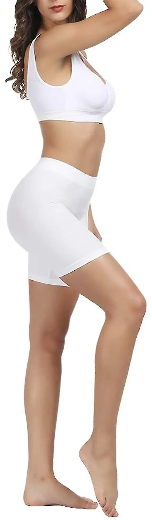 Pantalones cortos slip para mujeres Pantalones cortos cómodos Pantalones cortos ultra suaves sin costuras Para debajo de los ves