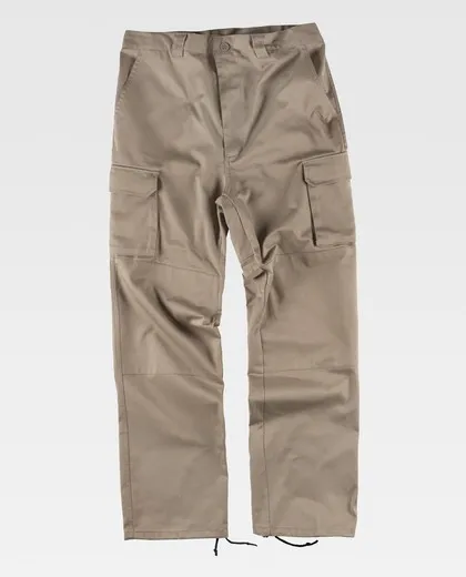 Pantalón con refuerzos en culera y rodillas Beige