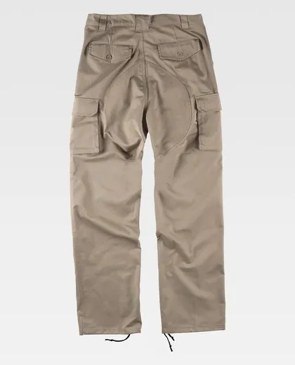 Pantalón con refuerzos en culera y rodillas Beige