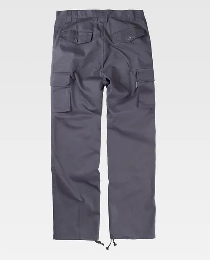 Pantalón con refuerzos en culera y rodillas Gris
