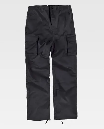 Pantalón con refuerzos en culera y rodillas Negro
