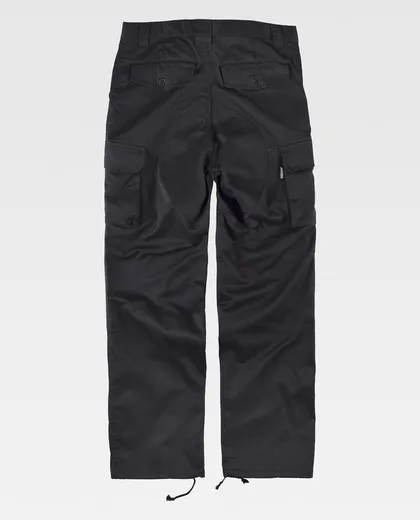 Pantalón con refuerzos en culera y rodillas Negro