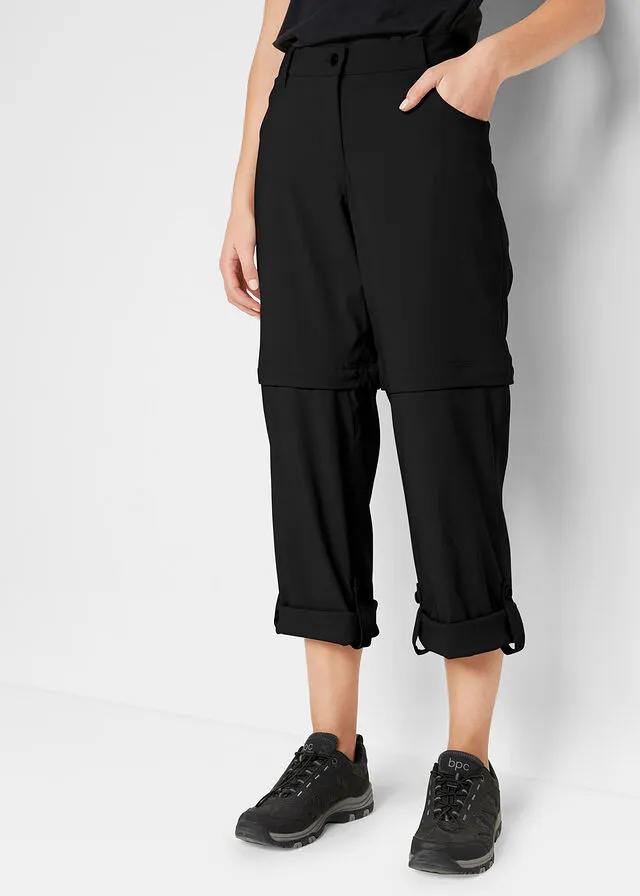 Pantalón funcional con piernas extraíbles Negro