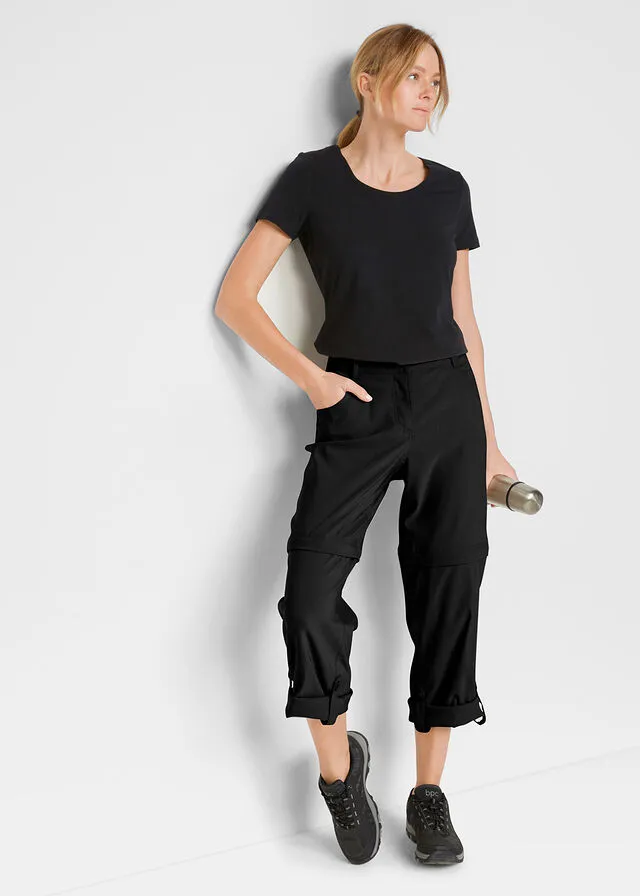 Pantalón funcional con piernas extraíbles Negro