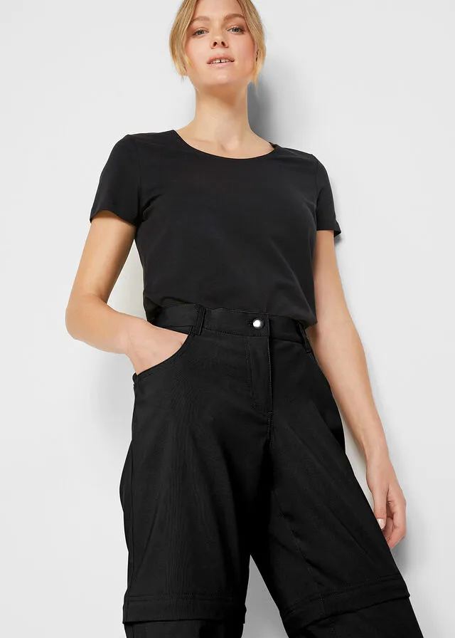 Pantalón funcional con piernas extraíbles Negro