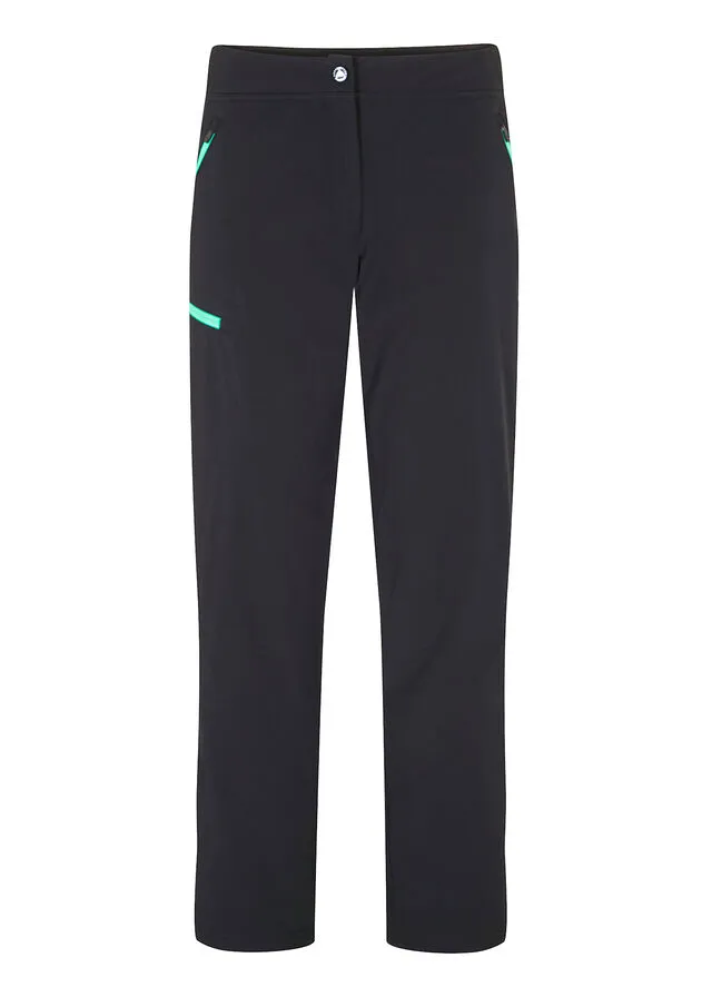 Pantalón funcional repelente al agua con cintura cómoda Negro