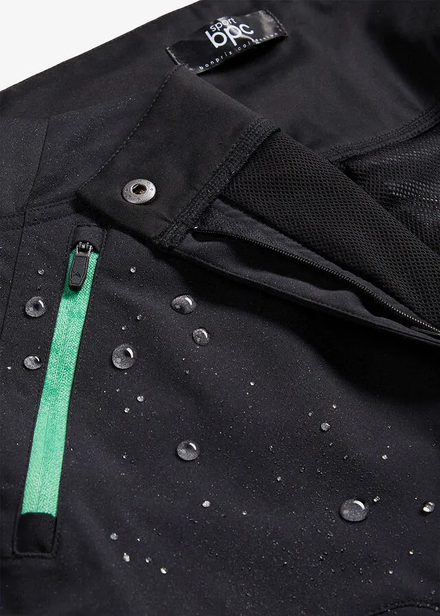 Pantalón funcional repelente al agua con cintura cómoda Negro