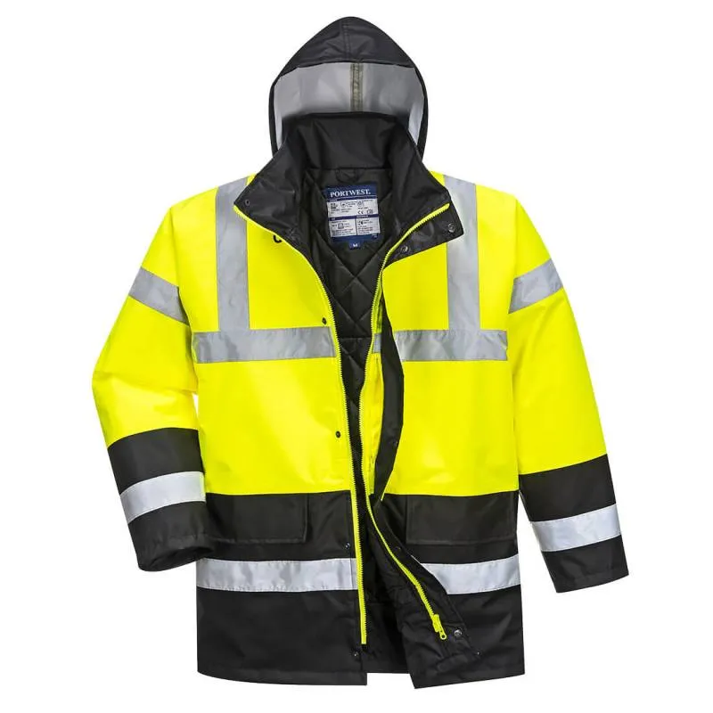 Parka alta visiblidad acolchada