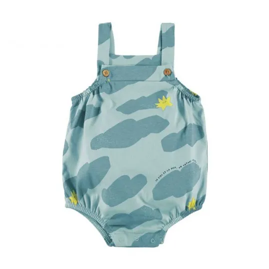 Pelele bebé Babyclic estampado nubes