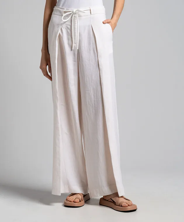 Peserico Beige linen pants