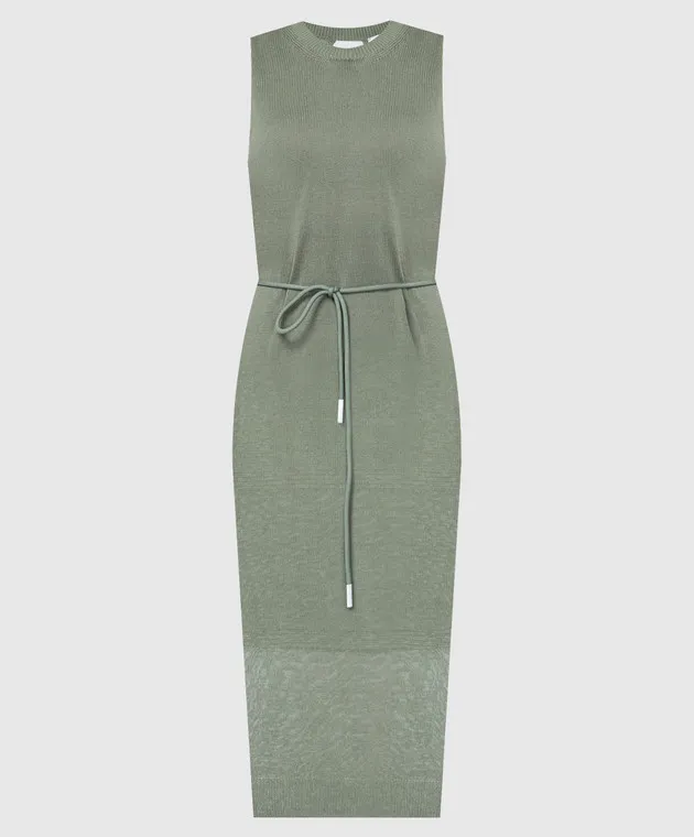Peserico Green dress with linen
