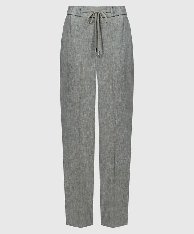 Peserico Green linen pants