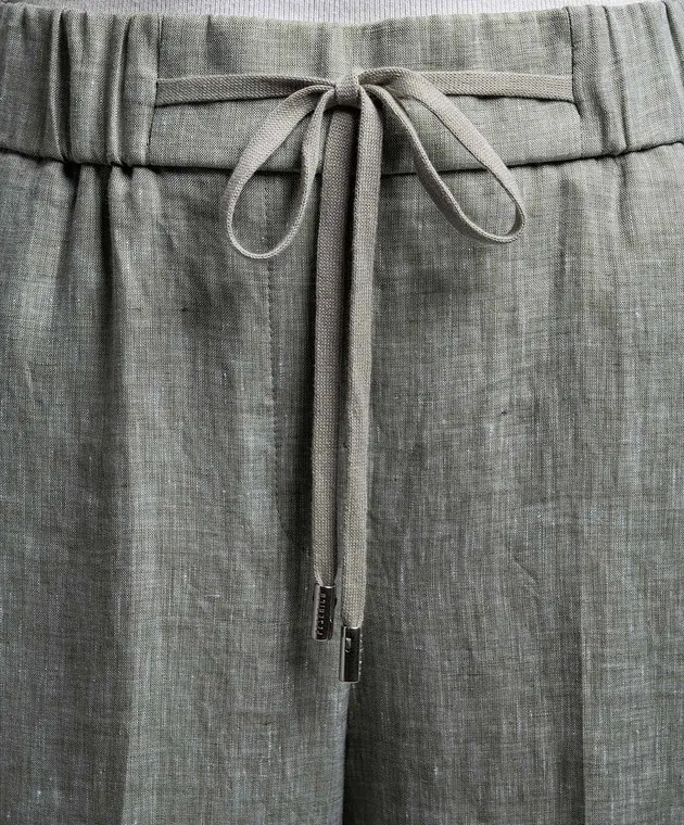 Peserico Green linen pants