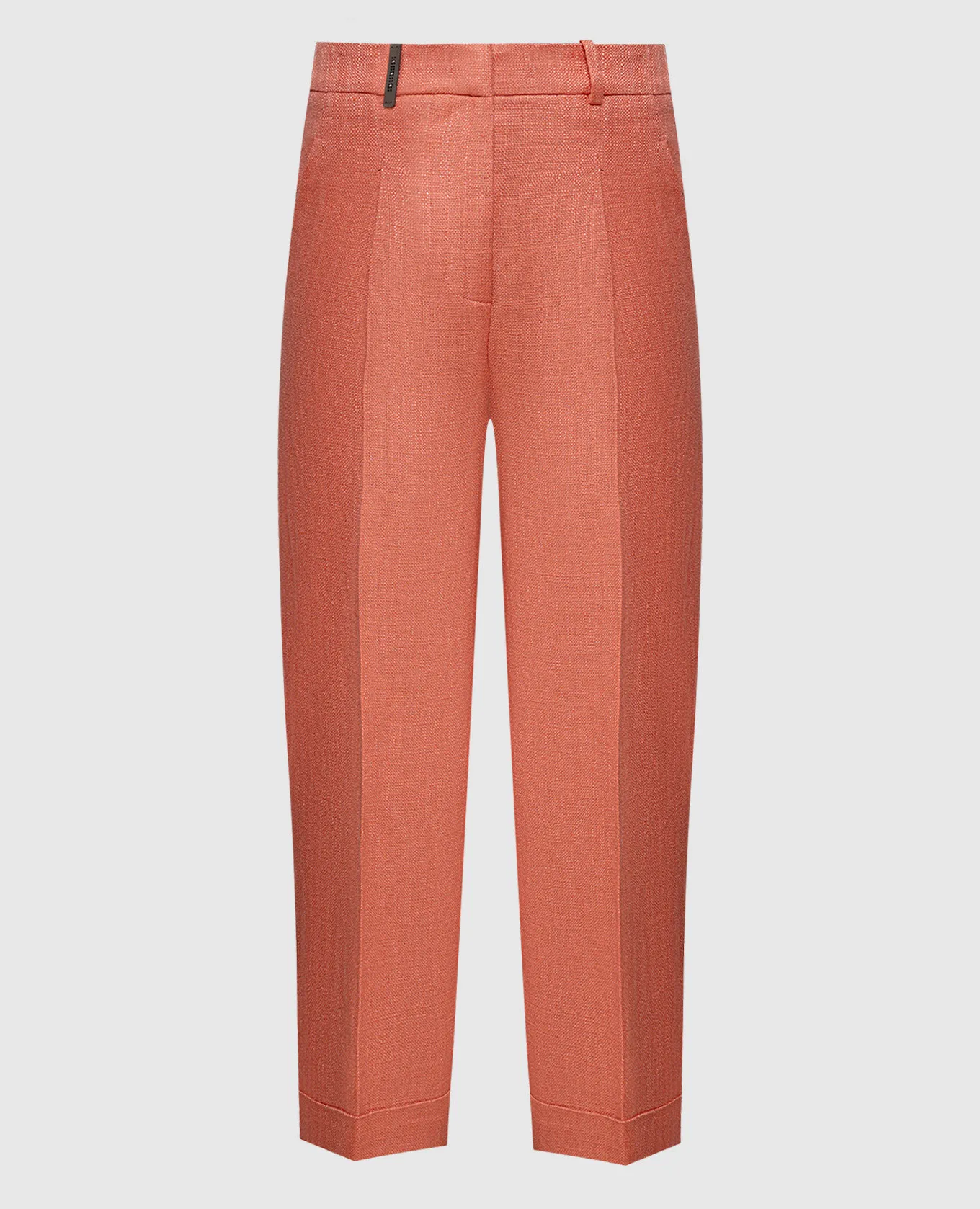 Peserico Orange pants with linen