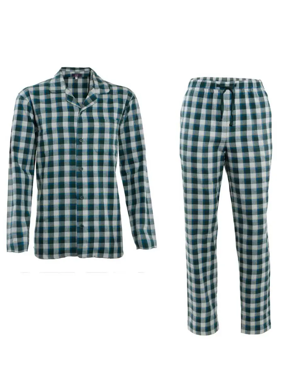 Pijama invierno hombre de cuadros ecológico
