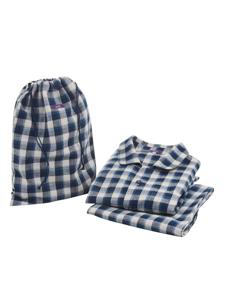 Pijama invierno hombre de cuadros ecológico