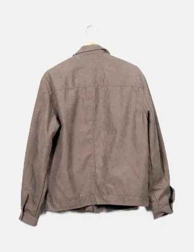 Pull&Bear Chaqueta taupé