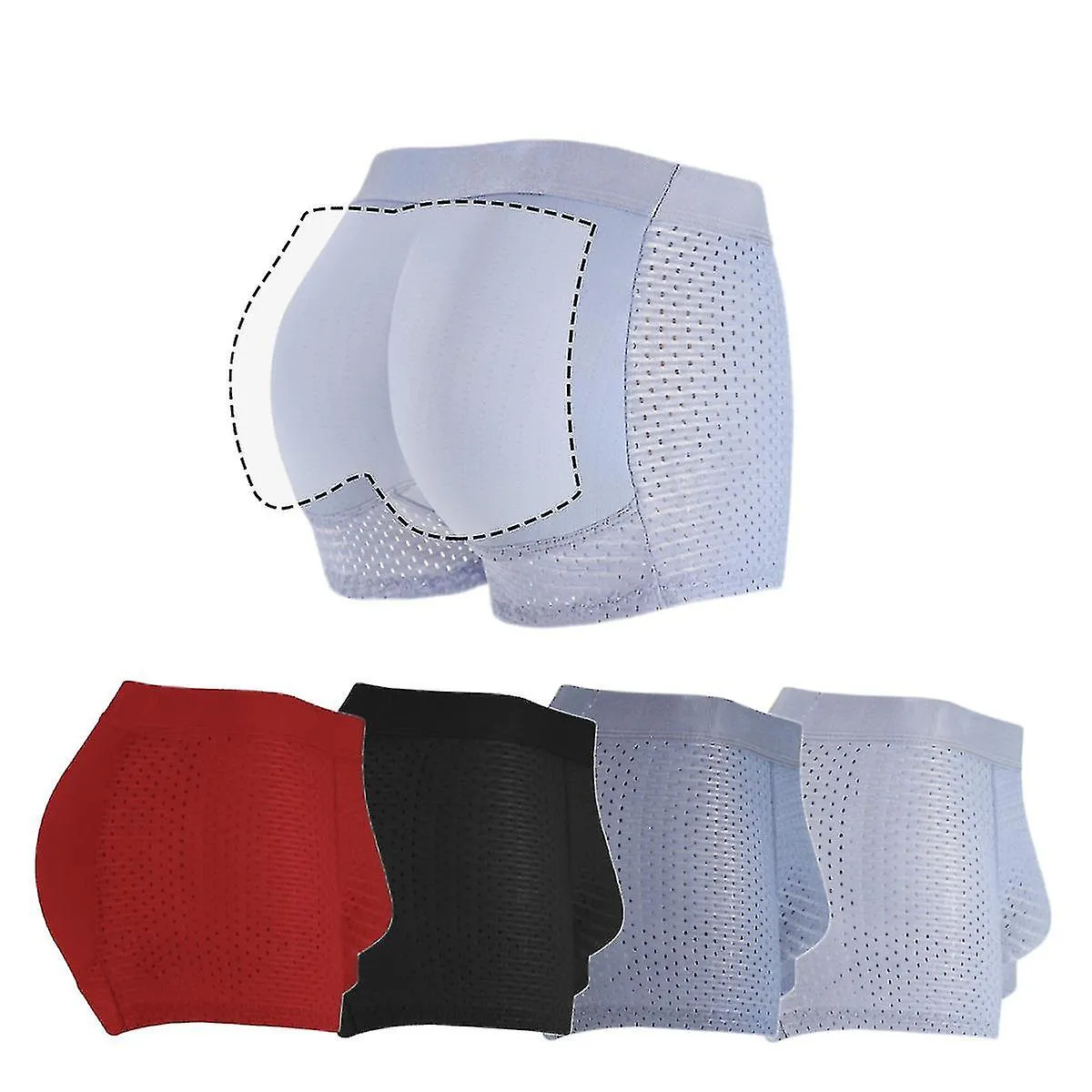 ROPA INTERIOR BóXER ACOLCHADA PARA HOMBRE  CALZONCILLOS POTENCIADORES DE LEVANTADORES DE GLúTEOS DE CADERA