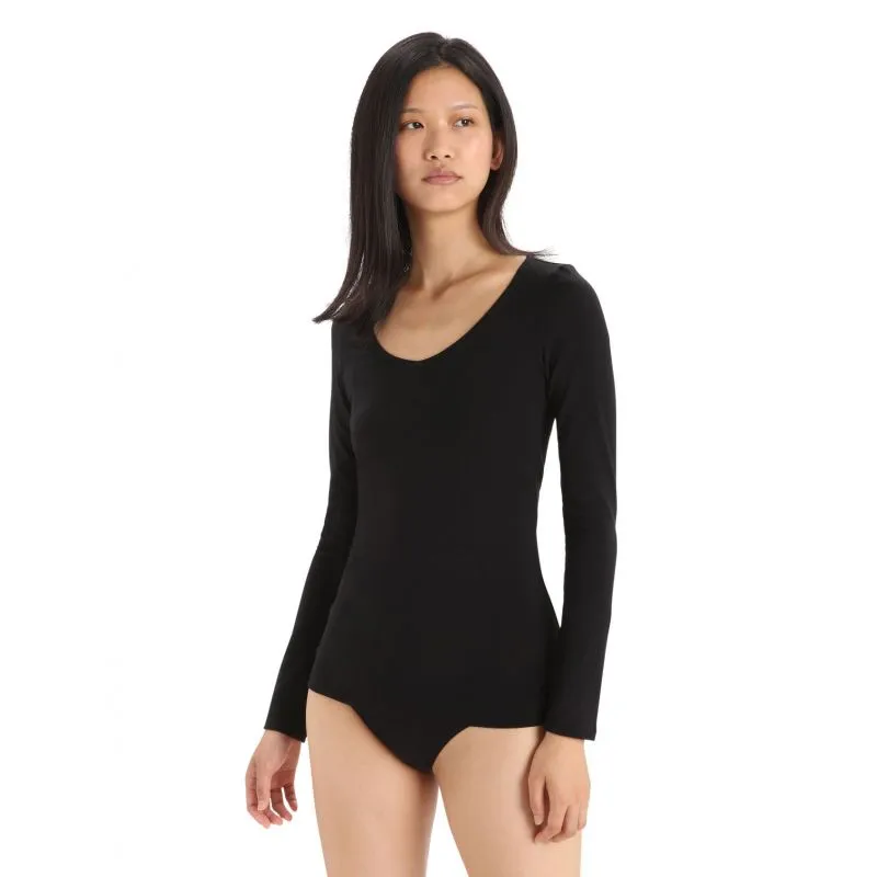 Ropa interior técnica ICEBREAKER Siren Ls Sweetheart (negro) Mujer