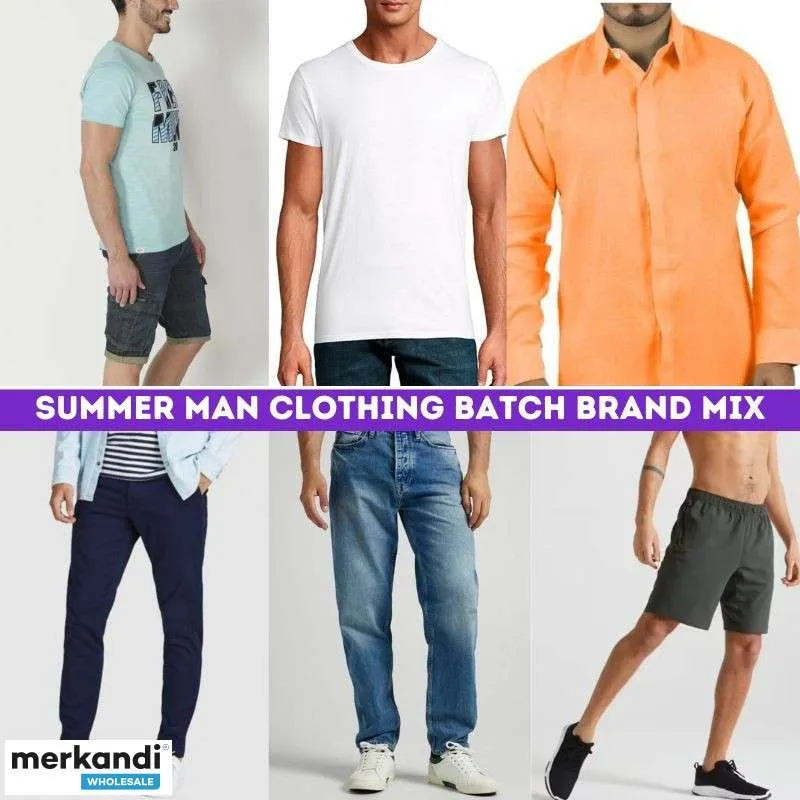 ROPA NUEVA DE VERANO PARA HOMBRE  LOTE EXCLUSIVO MERKANDI